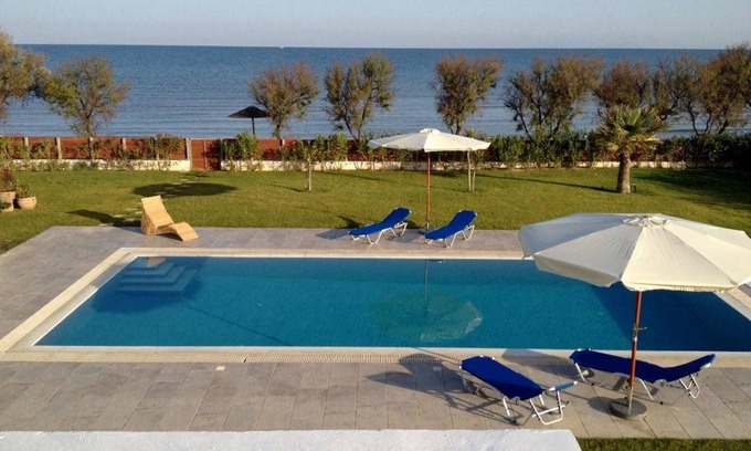 Andravida-Kyllini Villa | Seaside Villa with Private Pool and Oceanfront Views