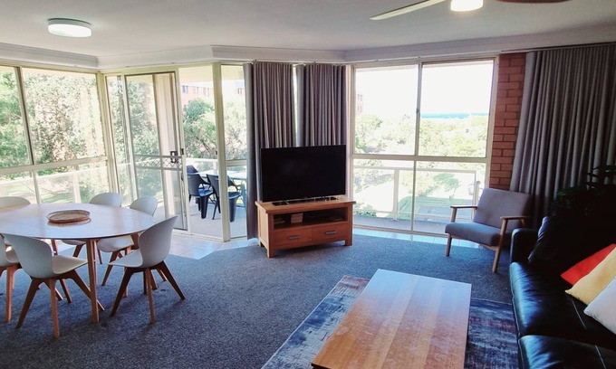 Nelson Bay Apartment | Seaspray: Oceanfront Retreat Steps from the Beach