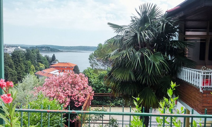 Portoroz Apartment | Seaview Apartment with Balcony & Spa, Steps from the Beach