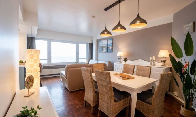 Blankenberge Apartment | Idyllic Seaview Resort with Oceanfront Spa & Kitchen Amenities