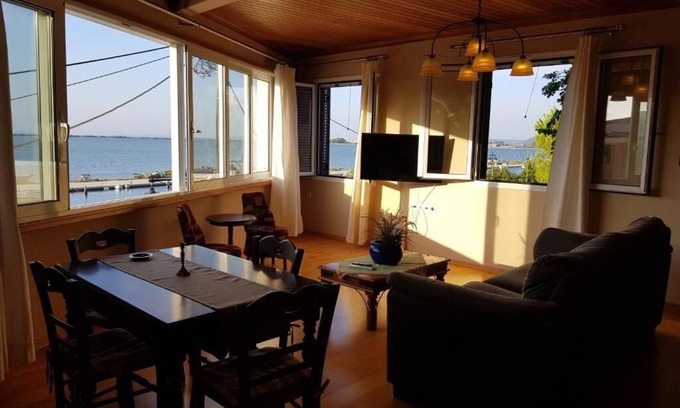 Lefkada Town House | Family-Friendly Seaview Kaposantes Apartments with Kitchen