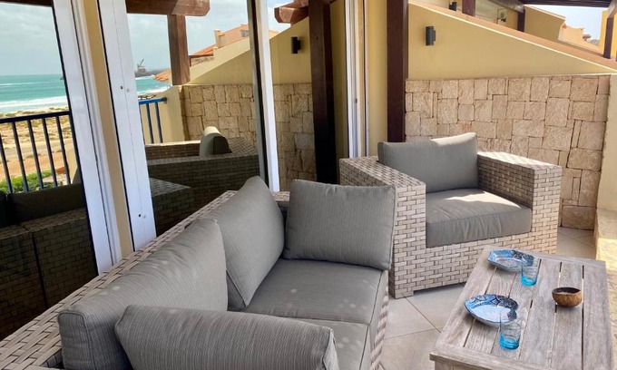 Sal Rei Apartment | Oceanfront Seaview Penthouse Mare with Pool & Pet-Friendly Stay