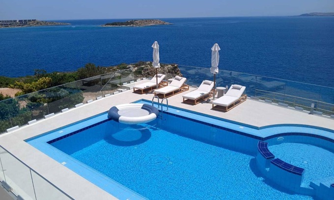 Marathi Villa | Villa Elion: Poolside Retreat with Breathtaking Ocean Views