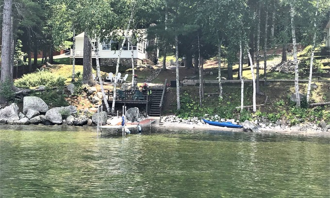 Standish Cottage | Discover Sebago Lake: Waterfront Cottage with Spectacular Sunsets