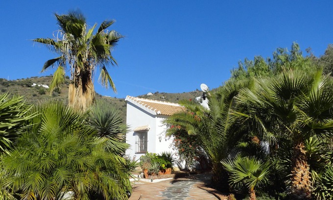 Sayalonga House | Serene Finca with Ocean Views, Pool, and Palm Garden