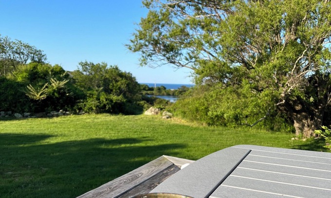 Block Island Cottage | Secluded Island Cottage with Distant Ocean View