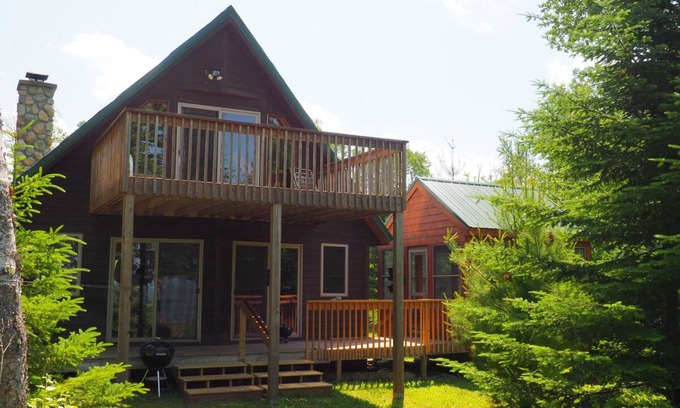 Herbster Cabin | Idyllic Lakefront Retreat with Ocean Views and Pet Friendly