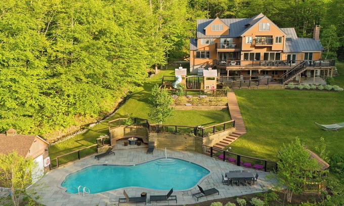Stratton Mountain Cabin | Secluded Luxury Lodge | Heated Pool Open!