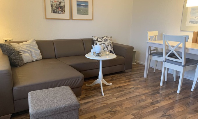 Baltrum Apartment | Modern Comfort Apartment Steps from Dunes with Ocean View