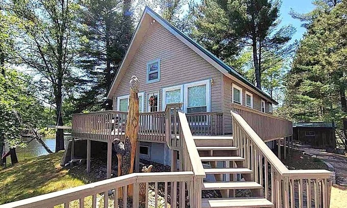 West Branch House | Secluded Peninsula with Panoramic Views on Lake Ogemaw!