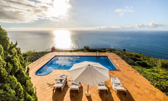Paul do Mar Villa | Secluded Sunset Villa with 180° Ocean Views & Pool