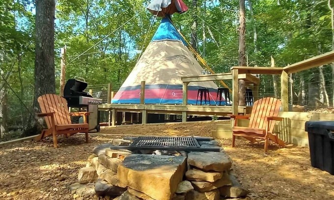 Ozark RV Rental | Discover the Secluded Tipi in Shawnee National Forest
