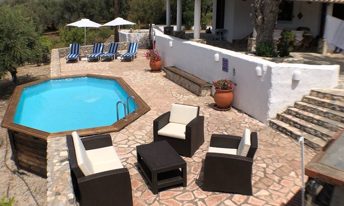 Amaniou Villa | Secluded Greek House with Pool & Panoramic Sunset Views