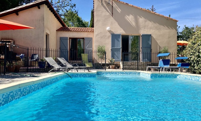 Soubes Villa | Discover a Secluded Villa with Pool in Picturesque Village