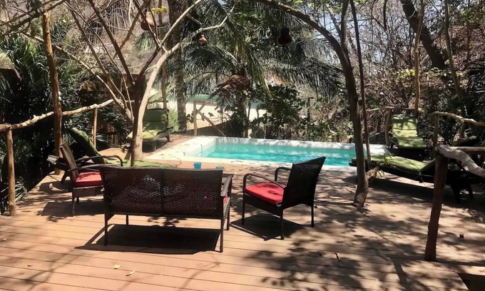 Arroyo Cruz House | Secret virgin front bay pool house and tree casita