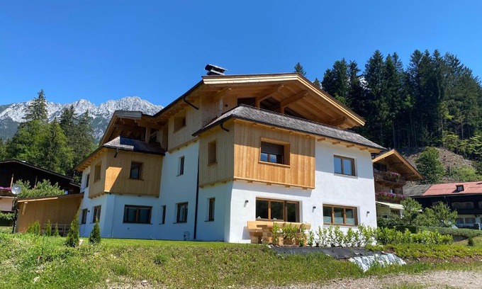 Scheffau am Wilden Kaiser Apartment | Indulgent Seebach Chalets with Hot Tub & Breakfast Included