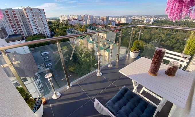 Chisinau Condo | Modern Apartment in Chişinău with Scenic Views & Spa