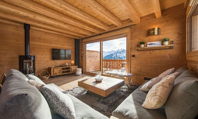 La Toussuire House | Scenic Chalet Steps from Slopes with Family-Friendly Amenities