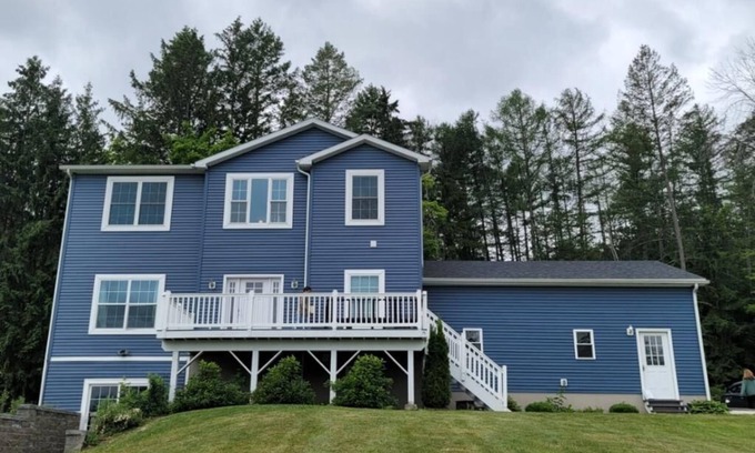 Watkins Glen House | Seneca Summit: Lake View Retreat with Spa & Pet-Friendly Perks
