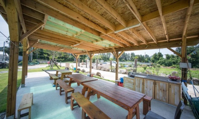 Namwon House | Relax at Seogwipo Jeju Mido Pension with Pool & Eco-Friendly Stay
