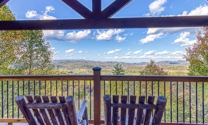 Wears Valley Cabin | Stunning Views & Wrap-Around Porch in Wears Valley