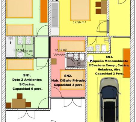 San Nicolas de los Arroyos Apartment | Cozy Studio with Shared Parking & Kitchen Amenities