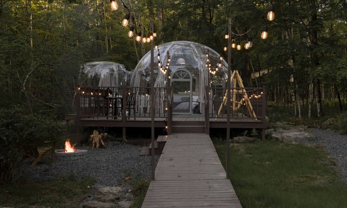 Hurleyville House | Inviting House with Secluded Dome, Hot Tub & Spa Retreat