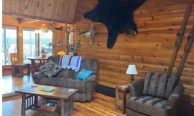 Springbrook Cabin | Tranquil Rustic Shore with Pool and Lake Views