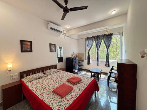 Arambol Apartment | Serene Arambol Retreat - Private Studio with Garden View