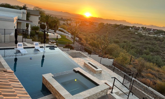 Fountain Hills House | Idyllic Hilltop Retreat with Breathtaking Views & Spa