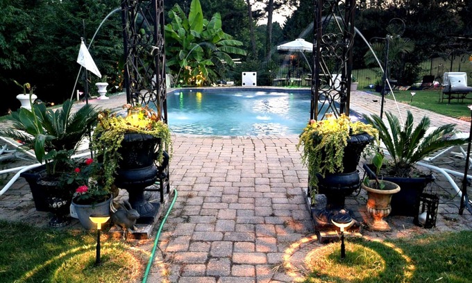 Flowery Branch Apartment | Relaxing Oasis with Pool & Hot Tub near Lake Lanier