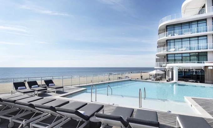 Long Branch House | Relaxing Oceanfront Retreat with Fitness Center & Pool