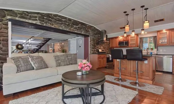 South Hadley House | Tranquil Rustic Retreat with Pool in Granby for Families