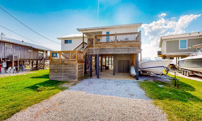 Royal Lagoons House | Stunning Sound-Front Retreat with Dock and Pet-Friendly Perks