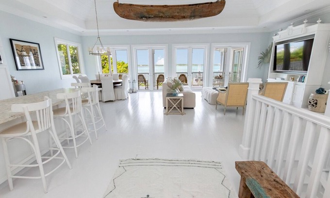 Dunmore Town House | Idyllic Waterfront Home with Pool & Dock, Steps to Beach
