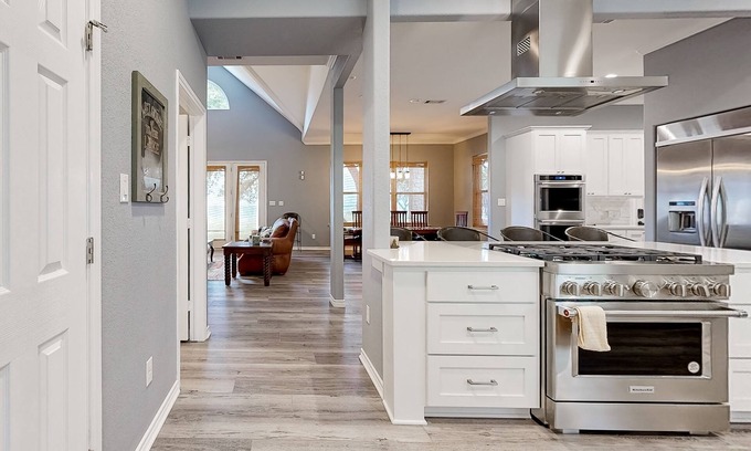 Burnet House | Serene waterfront house with pool table, game room and lake views