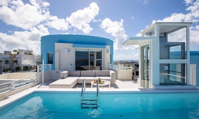 Maho Villa | Elegant Serenity Penthouse with Pool and Family Amenities