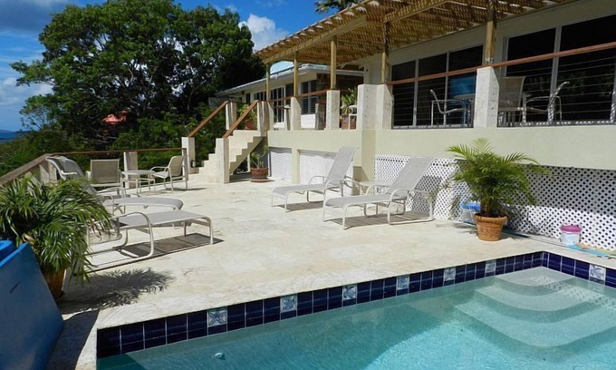 Great Cruz Bay House | Serenity Vista: Clifffront Oasis with Private Pool & Spa