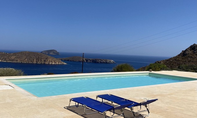 Ramos Villa | Discover a Beautiful Stone Villa-B in Serifos with Pool