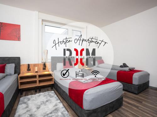 Westerholt Apartment | Pet-Friendly Serviceroom24 Apartment with Smart-TV & Wi-Fi