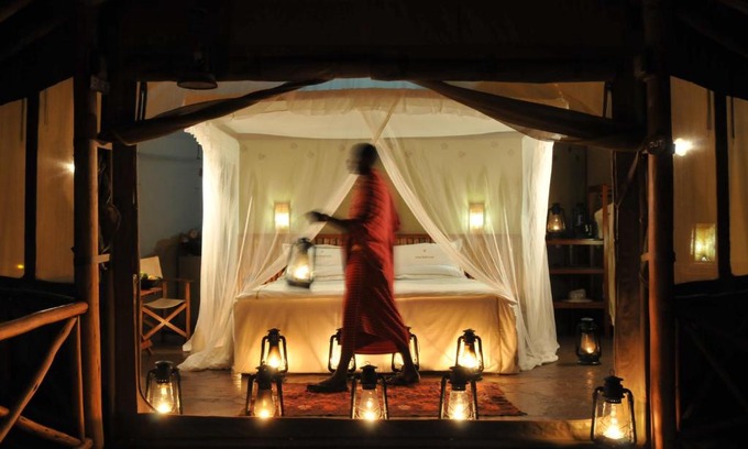 Tsavo Cabin | Explore Severin Safari Camp: 4-Star Stay with Pool Access