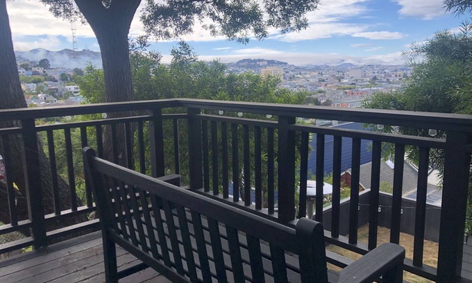 Bernal Heights House | Remote Work Retreat with SF Views and Hot Tub Access