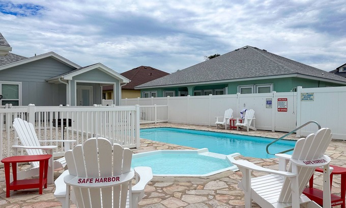 Safe Harbor House | Beautifully Decorated Townhome with Pool Near the Beach!