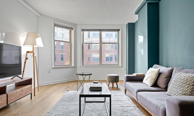 West End Apartment | Modern Foggy Bottom 1BR with Gym, Rooftop & Doorman