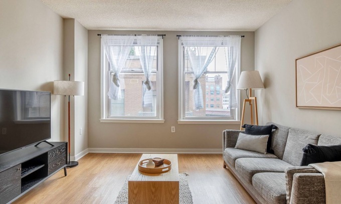 West End Apartment | Modern Foggy Bottom 1BR with Gym, Rooftop & Doorman
