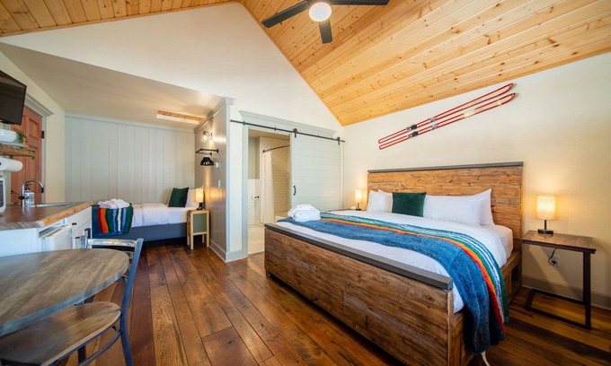 McCloud Cabin | Cozy Cabin Studio with Fireplace & Mt Shasta View