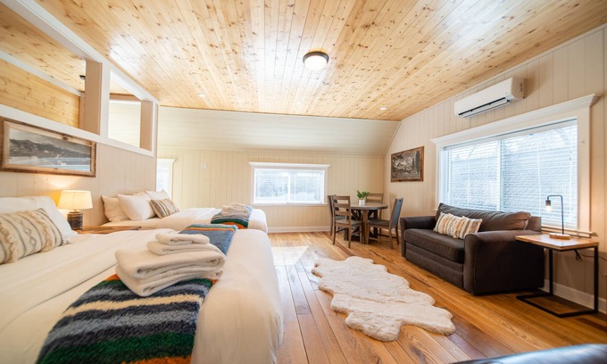 McCloud Cabin | Inviting 2-Story Cedar Cabin with Spectacular Mt Shasta Views