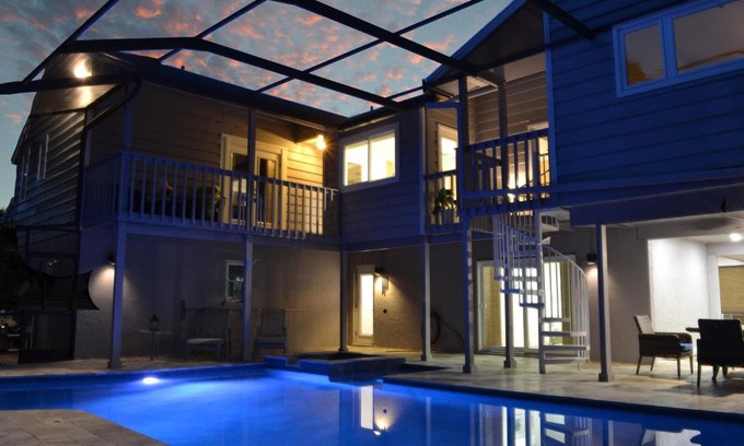 Bay Isle House | Relax at Shell Beach - The Treehouse with Pool & Hot Tub