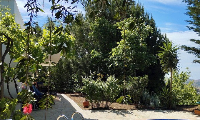 Sedella House | Sheltered house in the mountains with sea views and private pool.