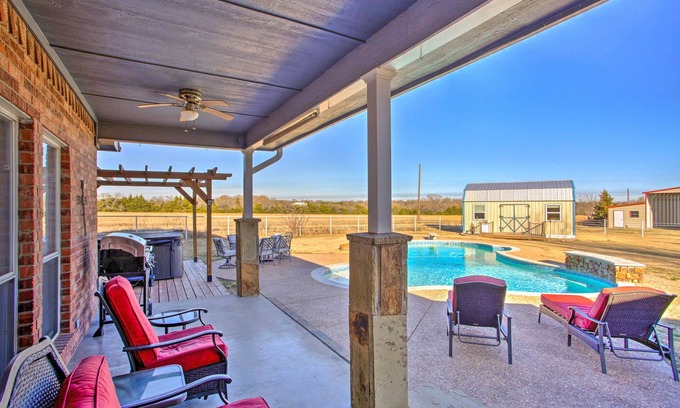 Sherman Villa | Relax at Sherman Villa: Private Pool & Hot Tub Retreat